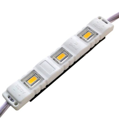 Светодиодный модуль BRT M2 5630-3 led W 1,5W 6500K, 12В, IP65 белый закрытый с линзой., 00-00001345
