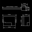 Инфракрасный датчик движения BIOM IRM-05 max 100Вт 360°, врезной, белый, 00-00018918