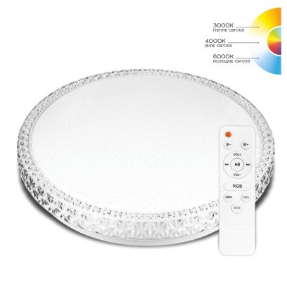 Светильник светодиодный Biom SMART SML-R45-70-RGB 3000-6000K 70Вт с д/у, 00-00023955