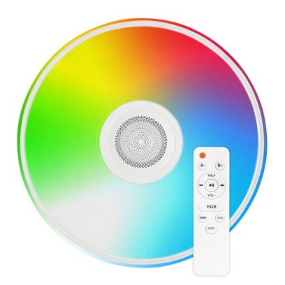 Світильник світлодіодний Biom SMART SML-R28-80-M-FRGB 3000-6000K+ FULL RGB 80Вт с д/к муз. BT APP, 00-00021027