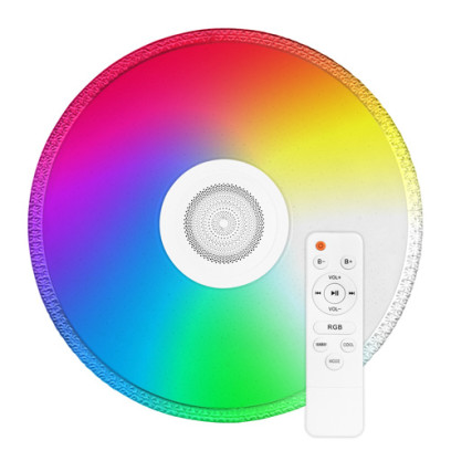 Светильник светодиодный Biom SMART SML-R29-80-M-FRGB 3000-6000K+ FULL RGB 80Вт с д/у муз. BT APP, 00-00021028