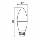 Свiтлодiодна лампа Biom BT-568 C37 7W E27 4500К матова, 00-00001426 Свiтлодiодна лампа Biom BT-568 C37 7W E27 4500К матова, 00-00001426