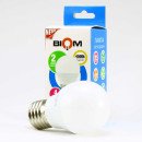 Светодиодная лампа Biom BT-544 G45 4W E27 4500К матовая, 00-00001414