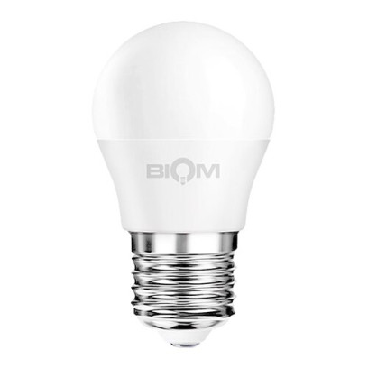 Світлодіодна лампа Biom BT-584 G45 9W E27 4500К матова, 00-00012229