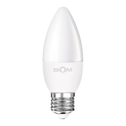 Светодиодная лампа Biom BT-588 C37 9W E27 4500К матовая, 00-00012230
