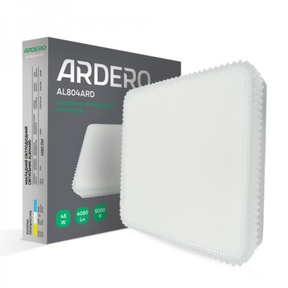 Накладний світлодіодний світильник Ardero AL804ARD 48W квадратний декор, 8021