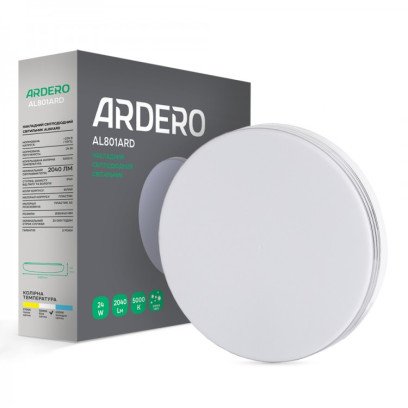 Накладний світлодіодний світильник Ardero AL801ARD 24W коло, 7995