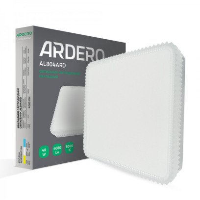 Накладний світлодіодний світильник Ardero AL804ARD 48W квадратний декор, 8021