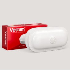 Светильник ЖКХ LED 12W овал 4500K 220V Vestum с датчиком движения