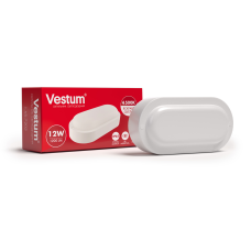 Светильник ЖКХ LED 12W овал 4500K 220V Vestum