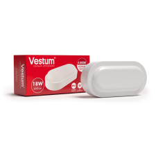 Світлодіодний овальний світильник ЖКГ Vestum 18W 4500K 220V ЖКХ 1-VS-7204