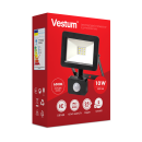 Світлодіодний прожектор с датчиком руху Vestum 10W 1 000Лм 6500K 175-250V IP65 1-VS-3009, 1-VS-3009