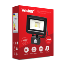 Світлодіодний прожектор з датчиком руху Vestum 30W 2 900Лм 6500K 175-250V IP65 1-VS-3011, 1-VS-3011
