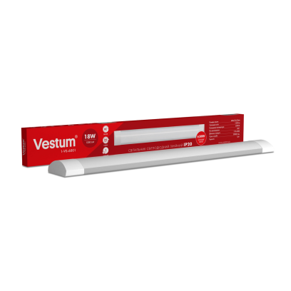 Світлодіодний лінійний світильник Vestum 0,6м 18W 6500K 220V IP20 1-VS-6001, 1-VS-6001
