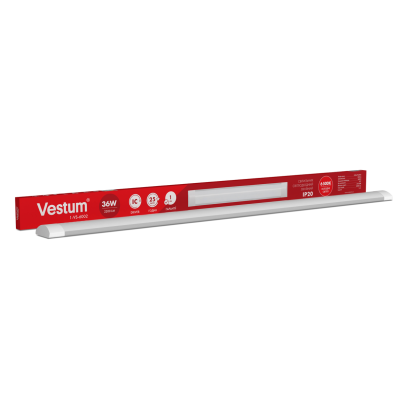 Світлодіодний лінійний світильник Vestum 1,2м 36W 6500K 220V IP20 Vestum 1-VS-6002, 1-VS-6002