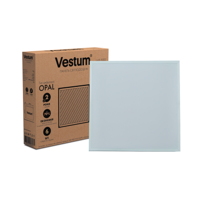 Панель світлодіодна LED OPAL 50W 600x600 6000K 220V Vestum, 1-VS-5002