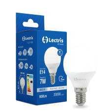 Лампа LED Lectris G45 7W 4000K 220V E14