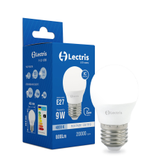 Лампа LED Lectris G45 9W 4000K 220V E27