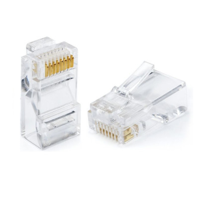 Коннектор сетевой 8p8c (RJ-45) cat5e UTP, EH-CO