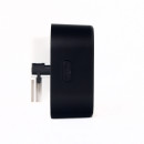 Розетка трекова подвійна USB Pandora Black (Чорний) 2,4 А, EH-PT-002B