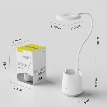 LED світильник настільний Блакитний з підсклянником та акумулятором, EH-070CYAN