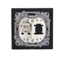 Розетка комп'ютерна 1x8P8C Графіт, EH-2114-PG