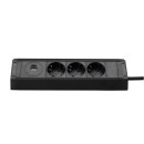 Розетка меблева кухонна (горизонтальна) 3 x 16 А, USB A+C 3,4 А, метал + провід 3 x 1.5 mm?, EH-AR-308 Розетка меблева кухонна (горизонтальна) 3 x 16 А, USB A+C 3,4 А, метал + провід 3 x 1.5 mm?, EH-AR-308