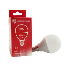 LED лампа шар E14 5 Вт 4100К