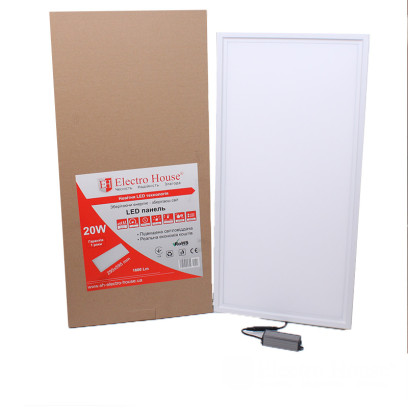 LED панель Прямокутна 6500К 295х595мм 20 Вт 1800 Лм, EH-PB-0012
