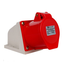 Силовой штепсельный разъем 4x32 (стационарный)/3P+PE/32 A/380 – 415 В/IP44