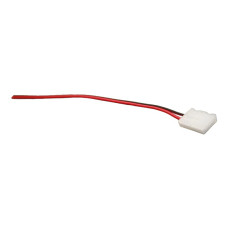  Конектор 8мм затискач-провід 2pin, 15 см