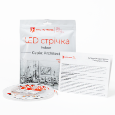  LED стрічка 13,5Вт 24 В 2835 120 діодів 150Лм/Вт холодний білий 6500К (серія Architect), гарантія 3 роки