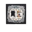 Розетка телефонна Графіт, EH-2112-PG Розетка телефонна Графіт, EH-2112-PG
