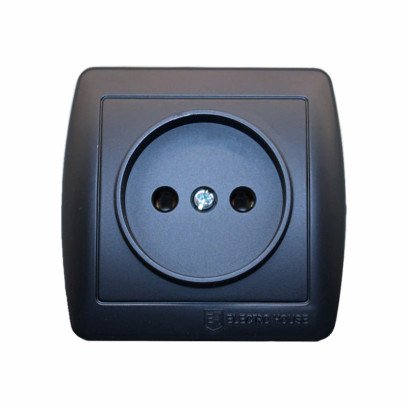 Розетка без заземлення 16 А Acura Графіт, EH-2144-PG