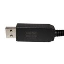 Кабель перехідник USB - 5.5x2.1мм 5-12V, EH-AP