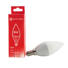 LED лампа свічка E14 8 Вт 4100К