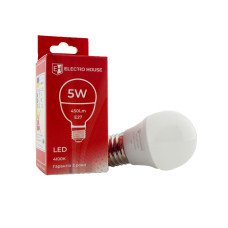 LED лампа шар G45 E27 5 Вт 4100К