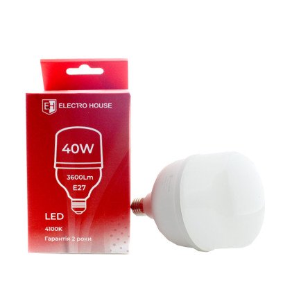 LED лампа Т120 E27 40 Вт 4100К, EH-LMP-1302