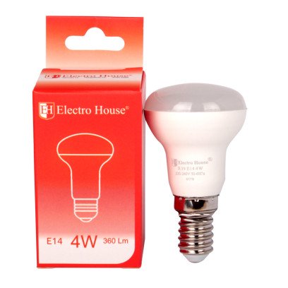 LED лампа Гриб R39 E14 4 Вт 4100К, EH-LMP-R39