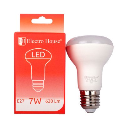 LED лампа Гриб R63 E27 7 Вт 4100К, EH-LMP-R63