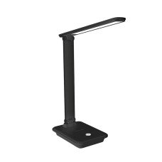 LED светильник настольный Черный 10 Вт 2700К/4100К/6500К 700 Лм с беспроводной зарядкой