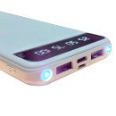 Power Bank 10000 mAh із ліхтариком type-c Білий, EH-P-01-W
