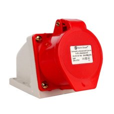 Силовой штепсельный разъем 5x16 (стационарный)/3P+PE+N/16 А/380 – 415 В/IP44