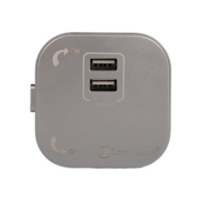 Розетка трекова подвійна USB Pandora (Сірий) 2,4 А, EH-PT-002
