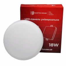  LED панель універсальна Кругла 4000К 18 Вт 1500 Лм