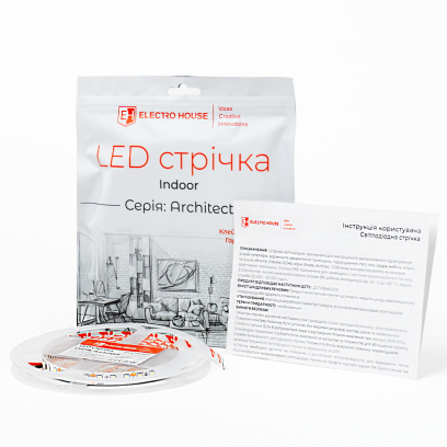 LED лента 13,5Вт 24 В 2835 120 диодов 150Лм/Вт холодный белый 6500К (серия Architect), гарантия 3 года, EH-STR6AR24