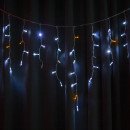 Гирлянда уличная STARLIGHT бахрома белый/желтый Flash 75LED IP44 прозрачный 2x0.7м, 000057267