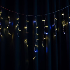 Гірлянда вулична STARLIGHT бахрома теплий/білий Flash 75LED IP44 прозорий 2x0.7м