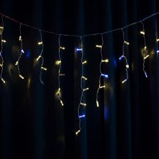 Гірлянда вулична STARLIGHT бахрома теплий/білий Flash 75LED IP44 прозорий 2x0.7м