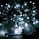 Гірлянда вулична STARLIGHT бахрома білий 75LED IP44 чорний 2x0.7м, 000057269